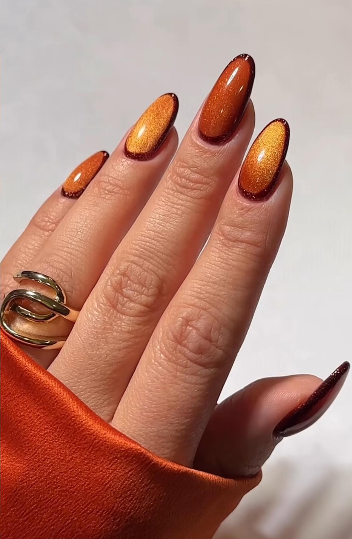 Между оранжево и кафяво