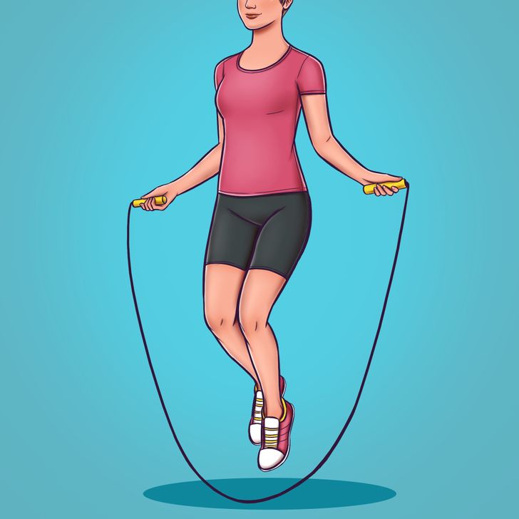 Скачане на въже - 372 калории