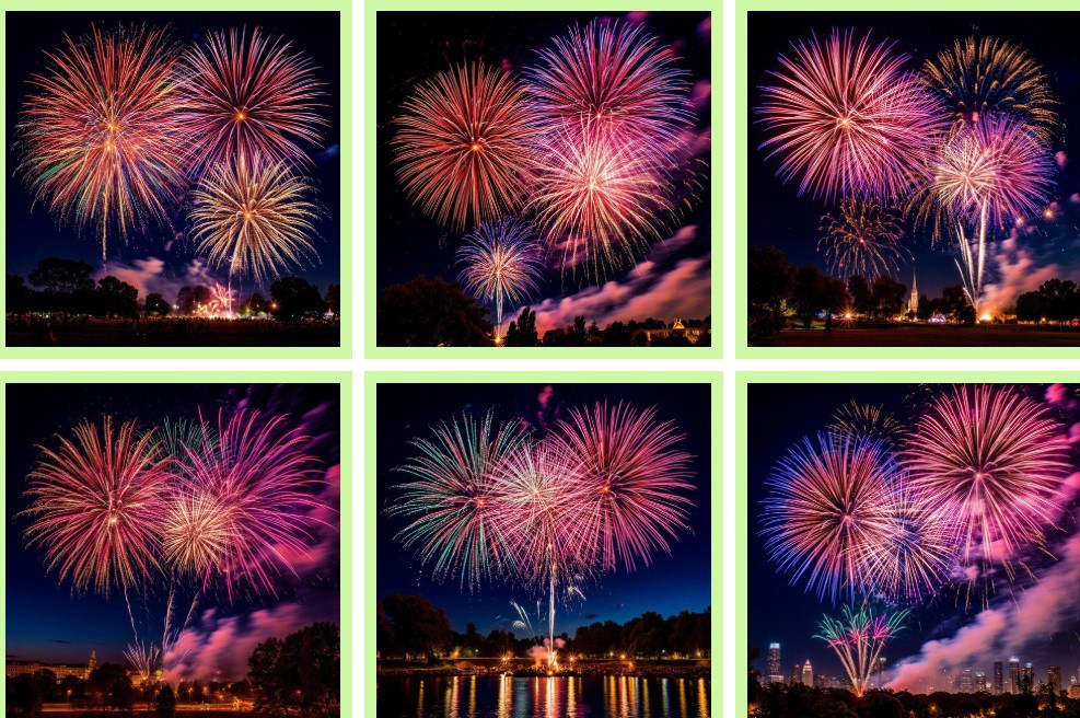 Време е да изберете фойерверки