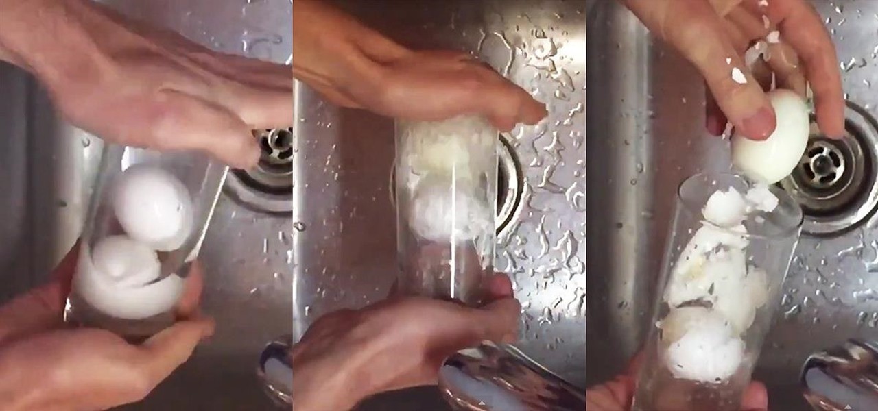 Лесно премахнете черупка от сварено яйце