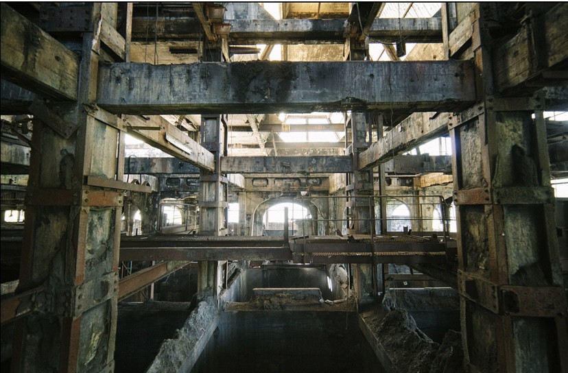Изоставен въглищен завод във Франция