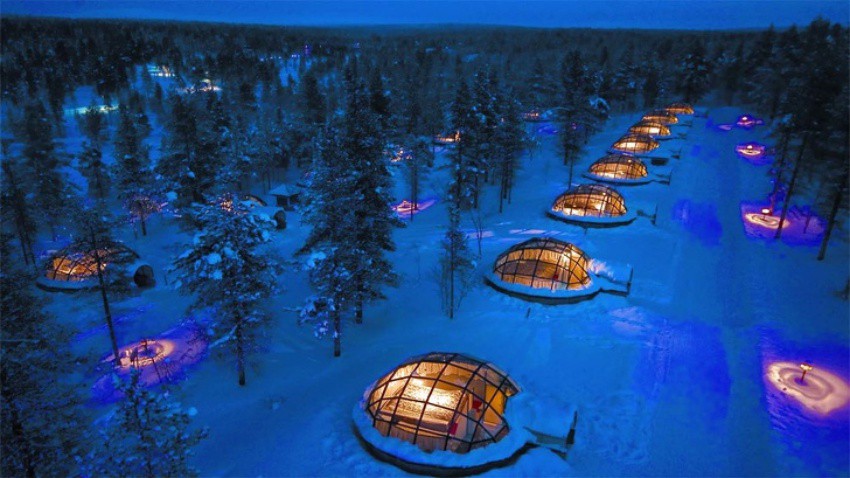 Курортът Kakslauttanen, Финландия