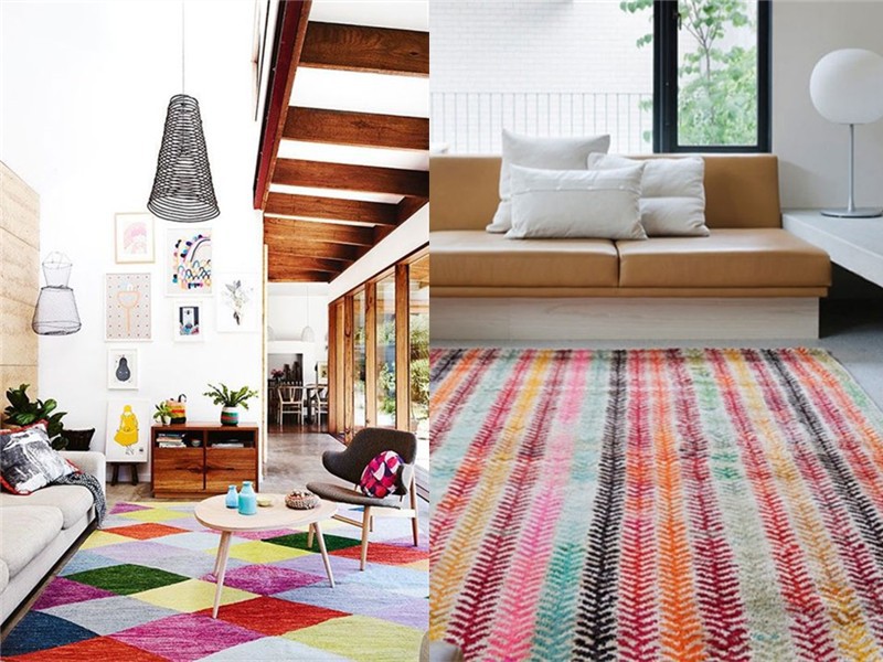 2. Разноцветен килим