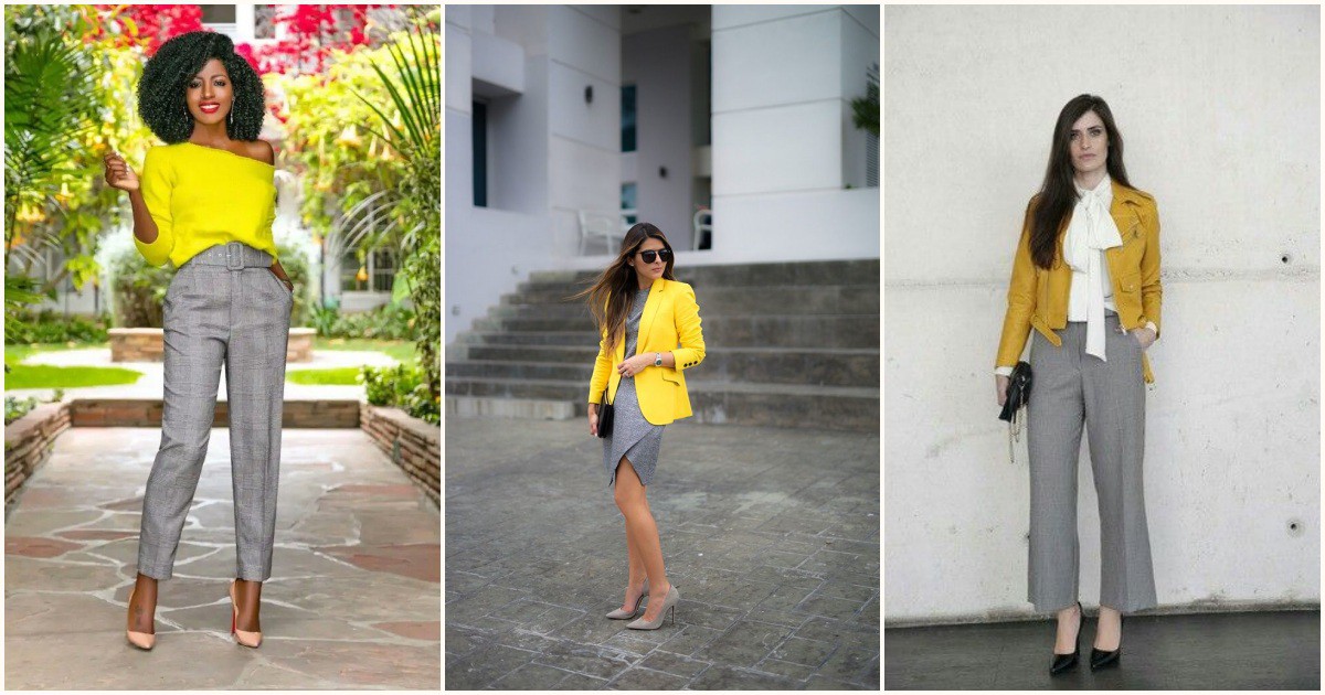 Жълто + Сиво