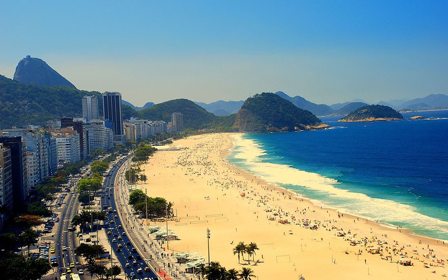 Плажът в Рио Де Жанейро, Бразилия