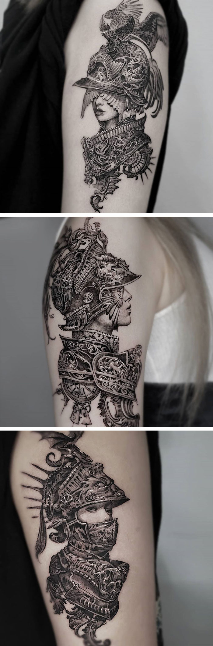 Красиви рицарски татуировки