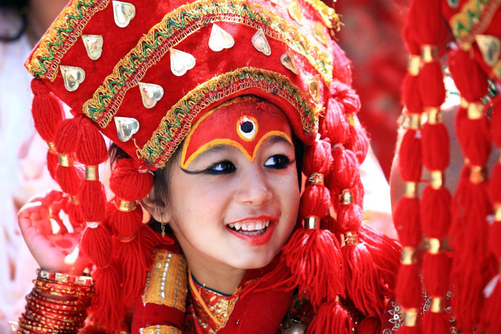 Култът към богинята Кумари в Непал