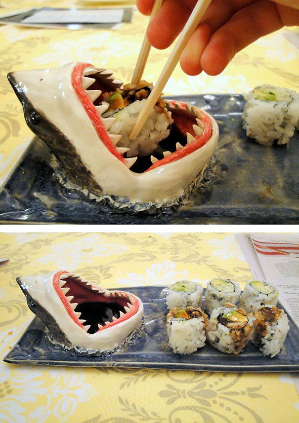 Чиния с акула за суши