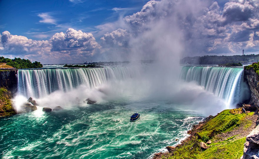 Ниагарският водопад между САЩ и Канада