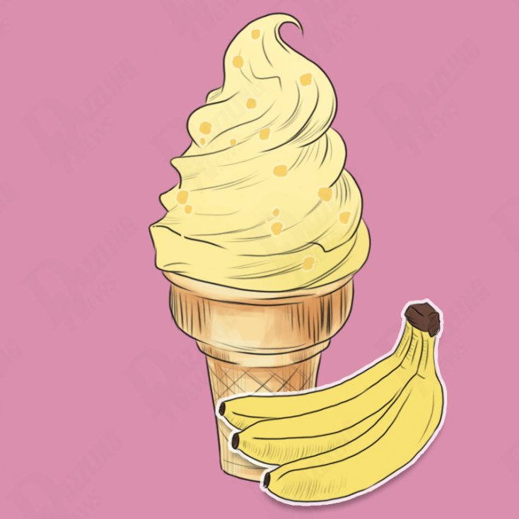 Бананов сладолед