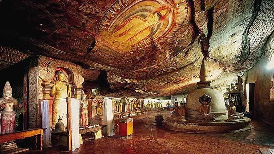 16. Пещерните храмове на Дамбула