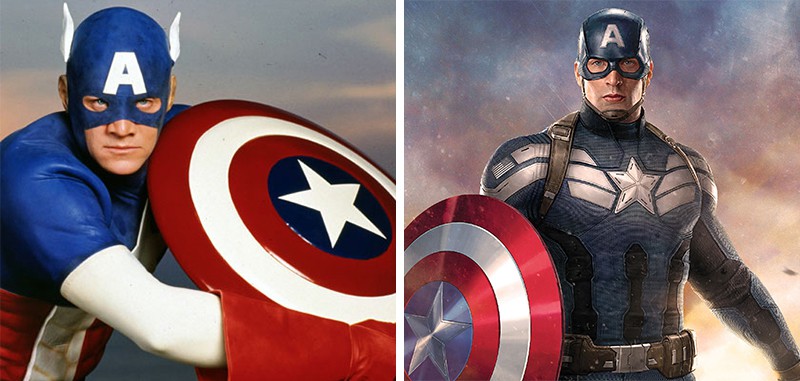Капитан Америка: 1990 и 2016 г.