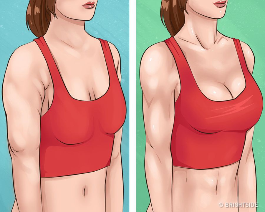 По-стегнати и здрави гърди с упражнения