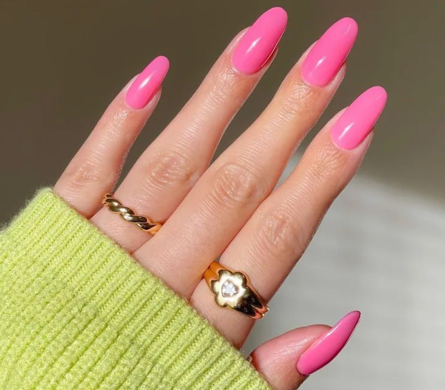 Розови Барби нокти