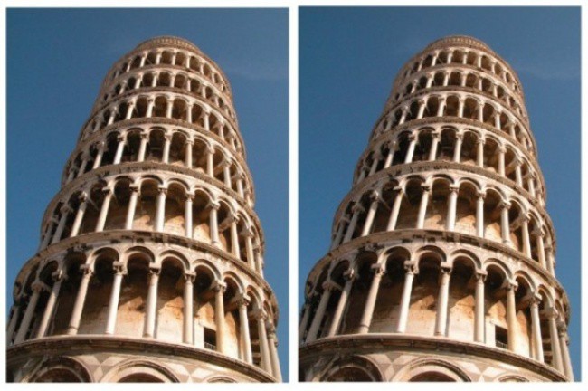 Илюзия с Наклонената кула в Пиза