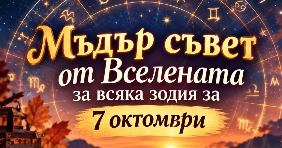 Мъдър съвет от Вселената за всяка зодия за 7.10.