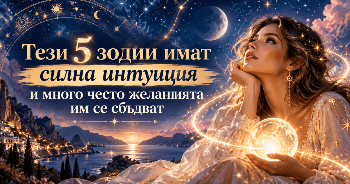 Тези 5 зодии имат силна интуиция и много често желанията им се сбъдват