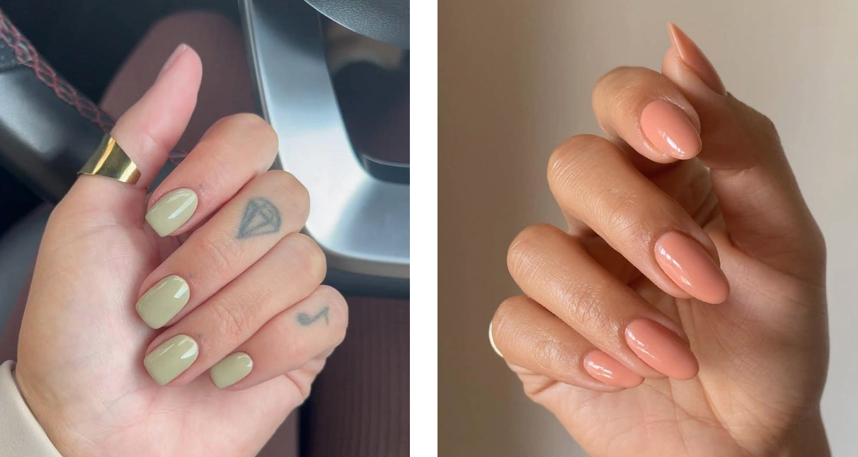 10 красиви едноцветни маникюра в светли нюанси за есента