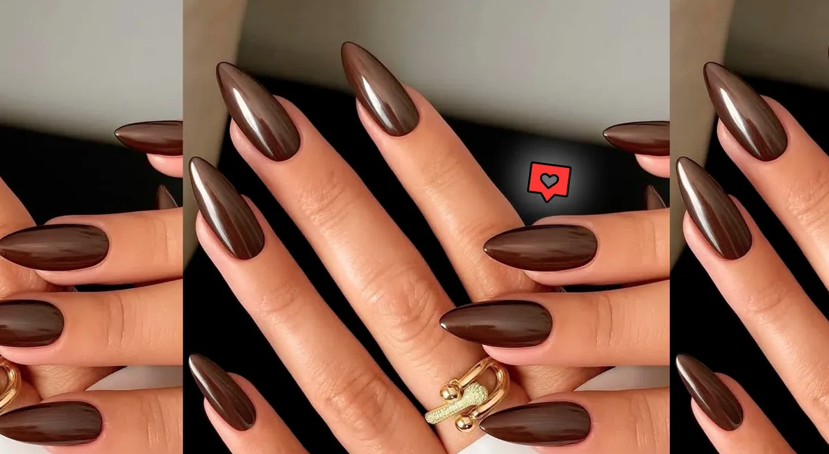 Блясък, сърца и глазура: 7 апетитни начина да декорирате маникюр в шоколадов цвят