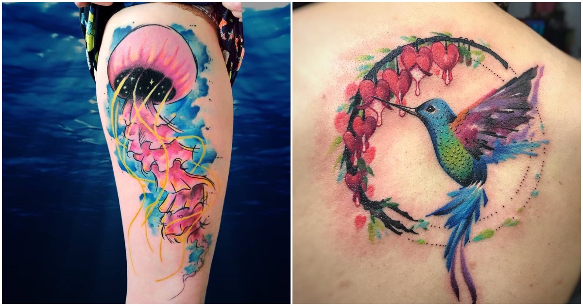 30 акварелни татуировки, които превръщат тялото в произведение на изкуството
