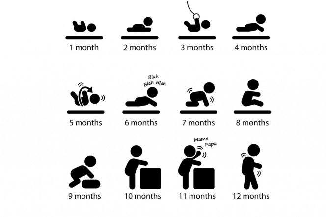 Уменията на бебето от 1-вия до 12-тия месец 