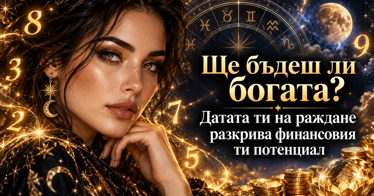 Ще бъдеш ли богата? Датата ти на раждане разкрива финансовия ти потенциал