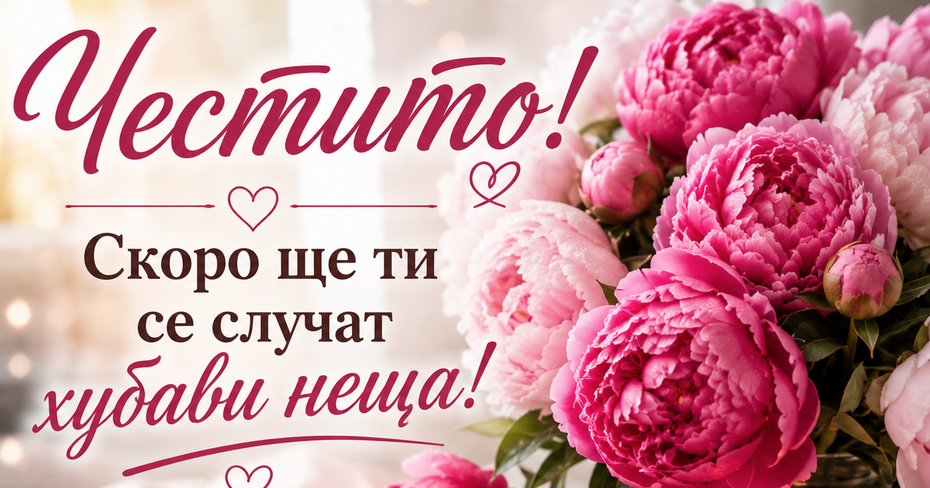 Честито! Скоро ще ти се случат хубави неща!