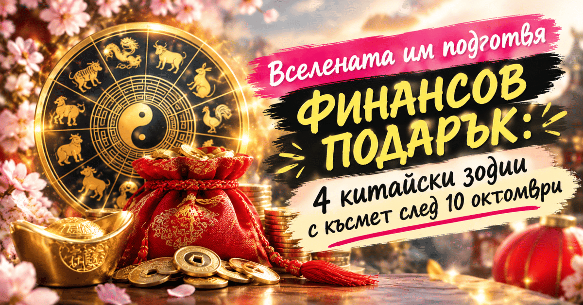 Вселената им подготвя ФИНАНСОВ ПОДАРЪК: 4 китайски зодии с късмет след 10 октомври
