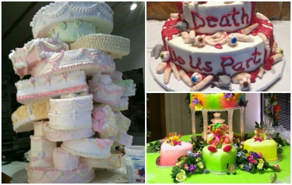 Най-шокиращите сватбени торти