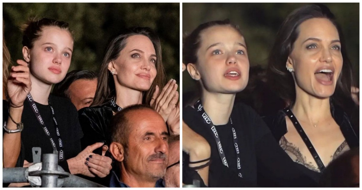 Анджелина Джоли и Шайло се забавляват заедно на концерт в Рим