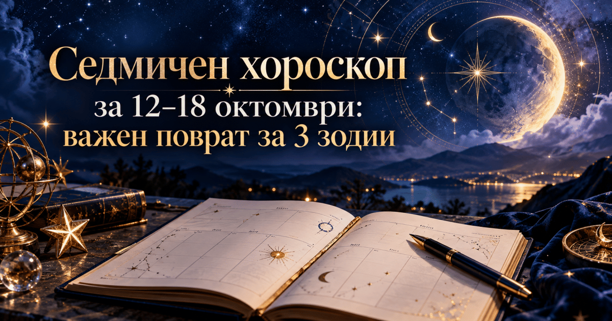 Седмичен хороскоп за 12–18 октомври: важен поврат за 3 зодии