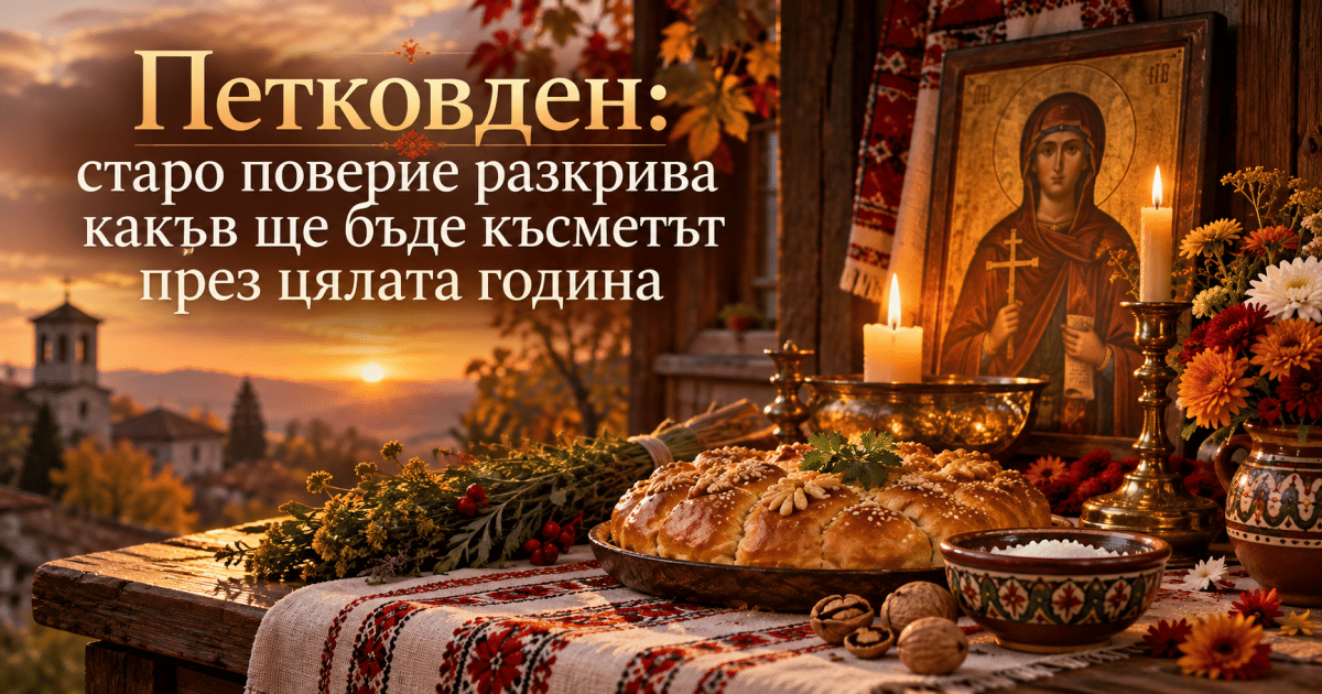 Утре е Петковден: старо поверие разкрива какъв ще бъде късметът през цялата година