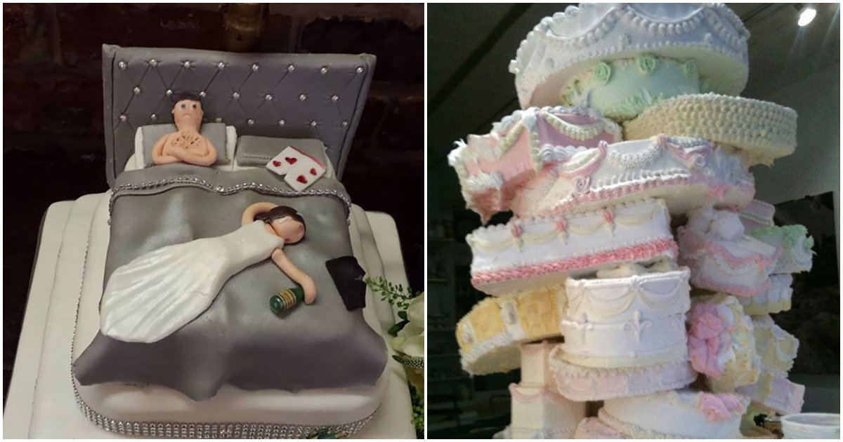 Топ 20 на най-ужасните сватбени торти на 21-ви век