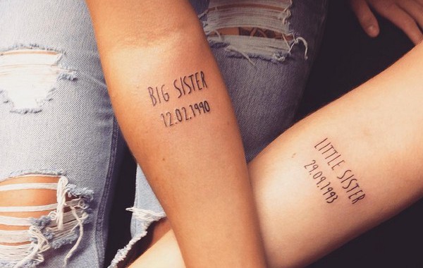 25 очарователни татуировки за сестри