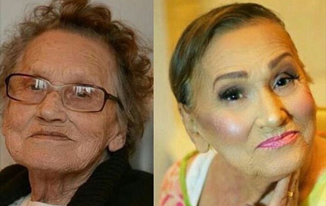 Ето как гримът промени тази 80-годишна жена