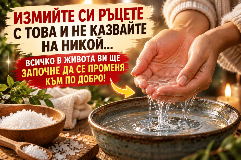 Измийте ръцете си с това, когато всичко е блокирало: стар ритуал за ново начало и изобилие