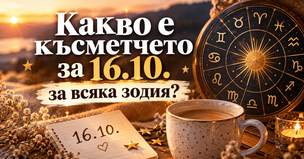 Късметче за 16.10.: какво ви носи денят според зодията