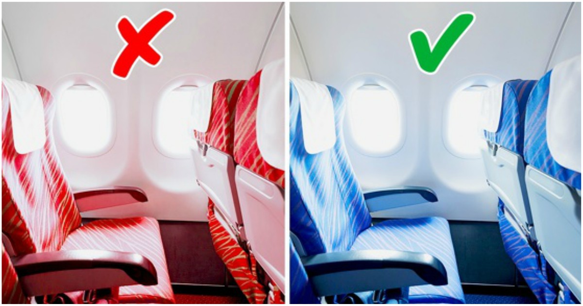 Знаете ли защо седалките в самолетите са винаги сини?