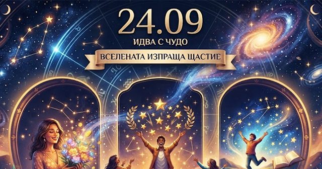 24.09. идва с чудо: Вселената изпраща щастие за 3 зодии
