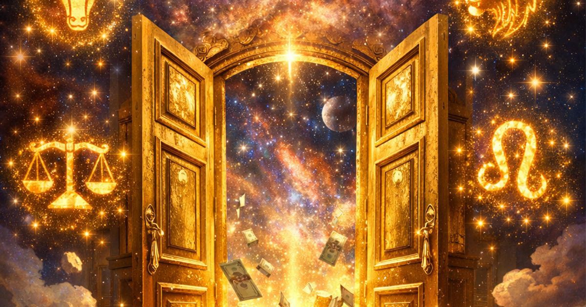Вселената отваря вратите на изобилието! 5 зодии с неочаквана финансова изненада през новата седмица