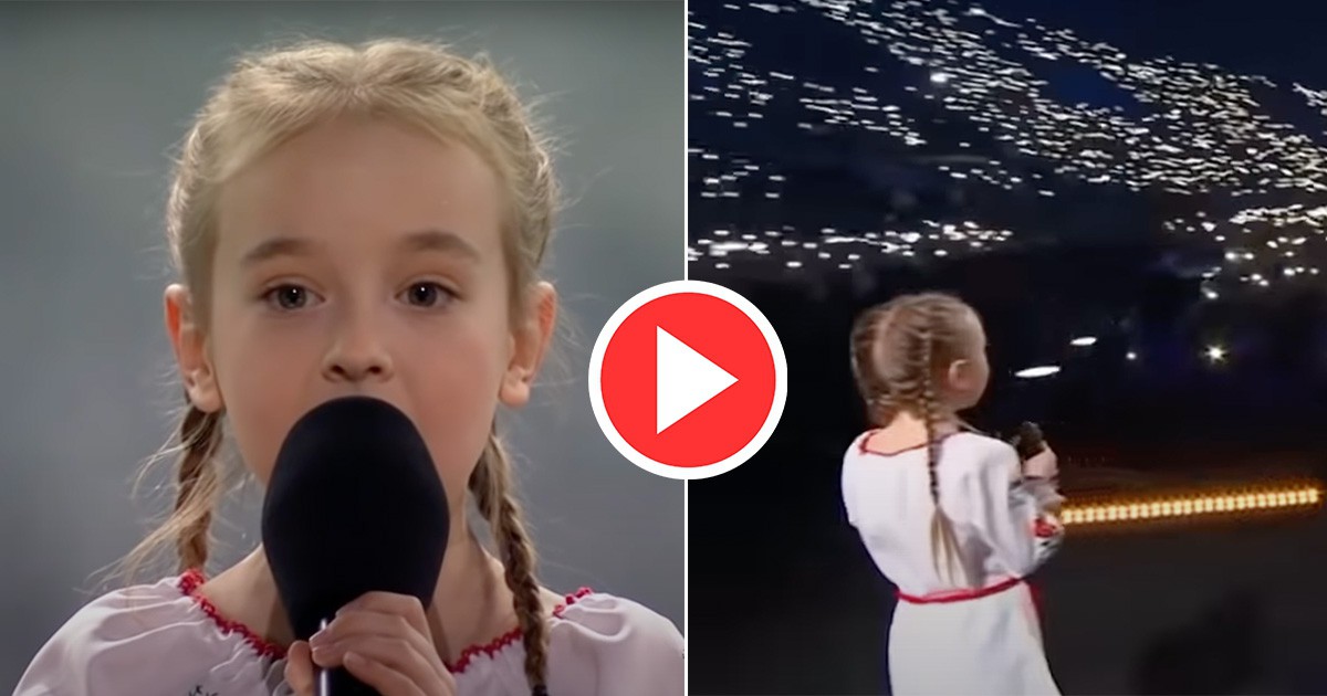 Малката дама, която трогна милиони с песента си от бомбоубежище, вече е в Полша