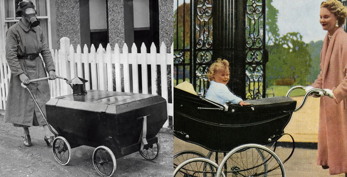 Любопитно: Как са изглеждали бебешките колички в миналото