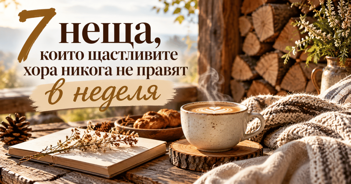 7 неща, които щастливите хора никога не правят в неделя