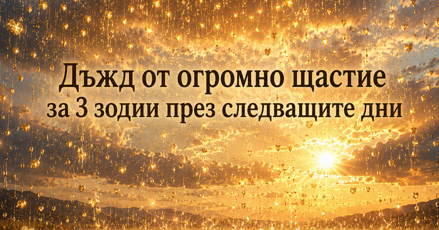 Дъжд от огромно щастие за 3 зодии през следващите дни