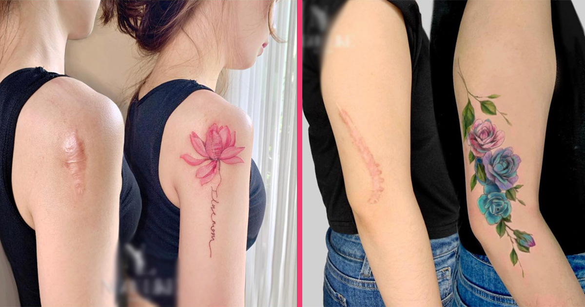 Многократно сме ви показвали вдъхновяващи примери за татуировки които прикриват