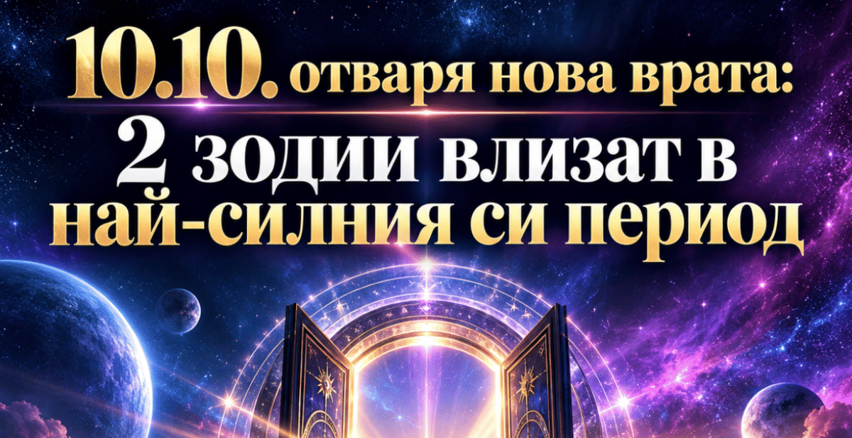 10.10. отваря нова врата: 2 зодии влизат в най-силния си период