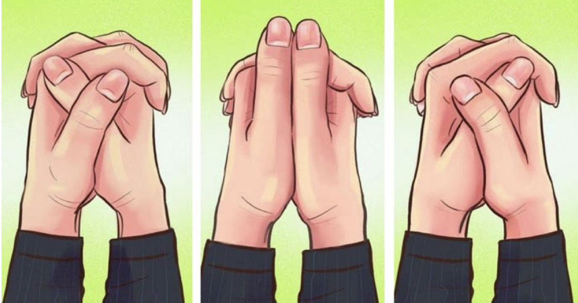 ТЕСТ от невропсихолог: сключете ръце и разберете какъв тип личност сте width=