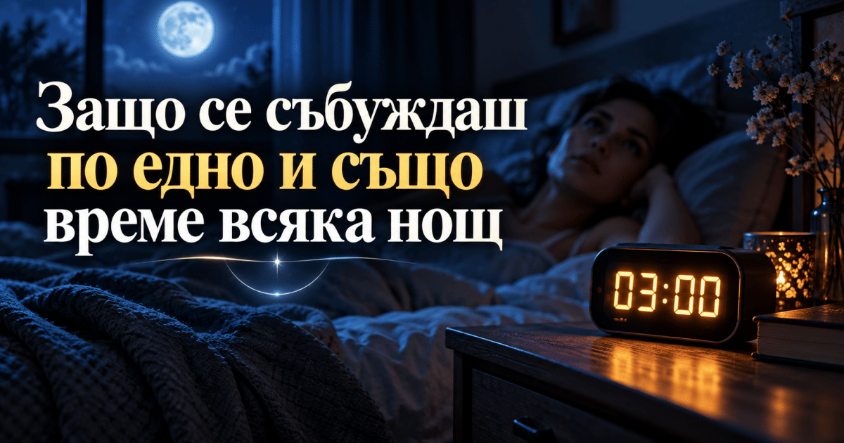 Защо се събуждаш по едно и също време всяка нощ