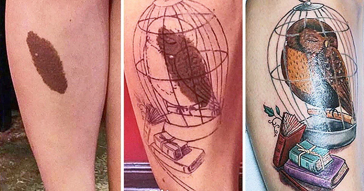 Истинско майсторство: 18 примера за перфектно замаскирани белези с татуировки