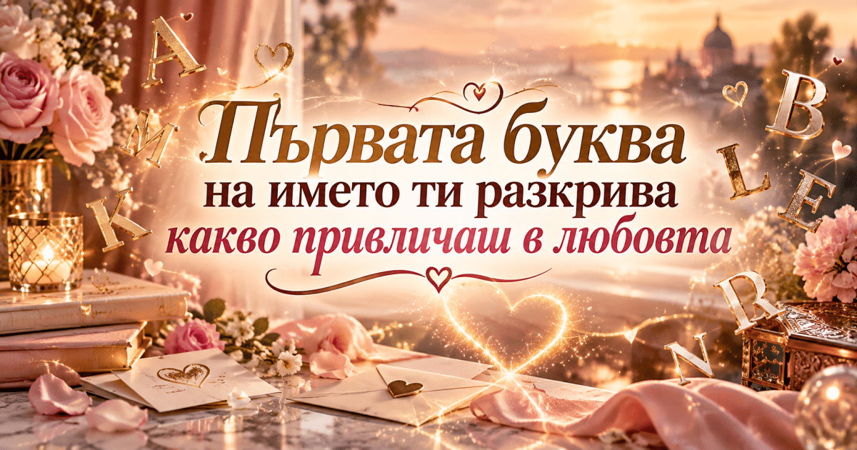 Първата буква на името ти разкрива какво привличаш в любовта